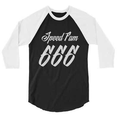 6663/4 sleeve raglan shirt