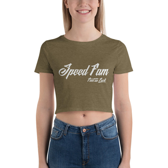 SpeedFam Women’s Crop Tee - Black or Green